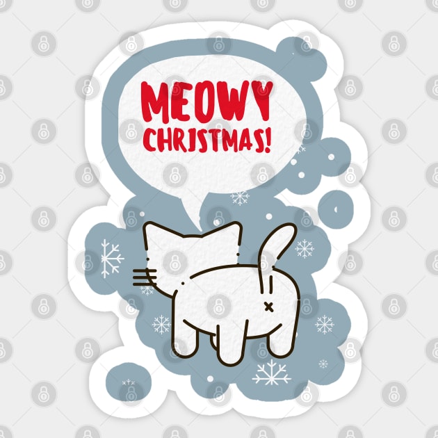 Meowy Christmas Catmas Sticker by applebubble